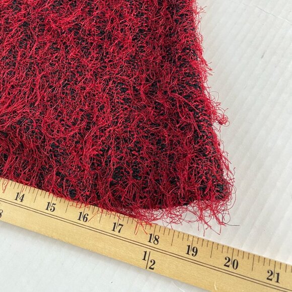 Karen Kane Lifestyle Red & Black Textured Long Sleeve Knit Sweater Size L Y2K - Picture 8 of 9